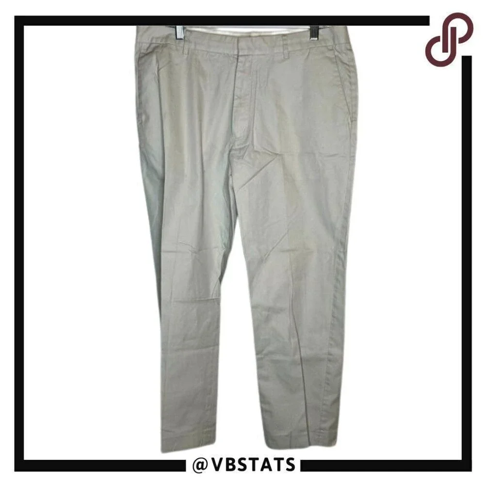 J‎ Crew Bone Colored Khaki Slacks 36W x 30L